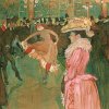 Humaru Andrei Sebastian,artist Henri de Toulouse- Lautrec, Tabloul At the Moulin Rouge The Dance